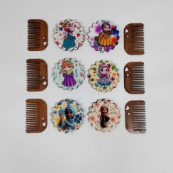 تصویر آینه و شانه کریستال 