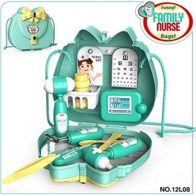تصویر ست اسباب بازی پزشکی کیفی مدل Family Nurse Bags 12L08 