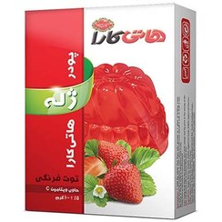 تصویر پود ژله توت فرنگی هاتی کارا وزن 100 گرم 