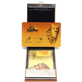 تصویر شمش طلا یوز پلنگ ایرانی (با جعبه فابریک) - یک گرمی 