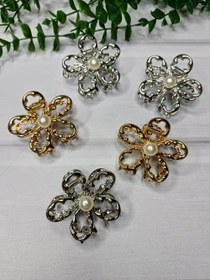 تصویر کلیپس گل فلزی 