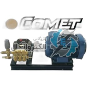 تصویر پمپ کارواش Comet LW ایتالیا 110 بار کوپل شده با دینام موتوژن تک فاز 