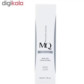 تصویر کرم لایه بردار ام کیو مدل AHA 10% NIGHT CREAM حجم 30 میلی لیتر 