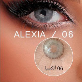 تصویر لنز چشم رنگی فصلی الکسیا، شماره 06 گروه طوسی COLORED CONTACT LENS NUMBER 02 ALEXIA