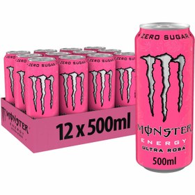 تصویر انرژی زا مانستر اروپایی 500 میلی لیتر - Monster Ultra Rosa بسته 12 عددی عمده 