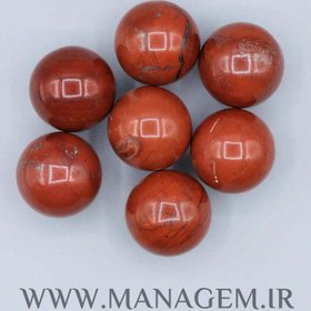 تصویر گوی سنگ جاسپر قرمز 