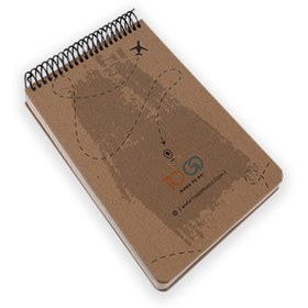 تصویر دفتر مشق ۸۰ برگ خط دار جلد سخت LUGGAGE سایز A5 