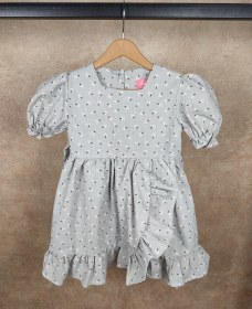 تصویر پیراهن دخترانه گل گچی 