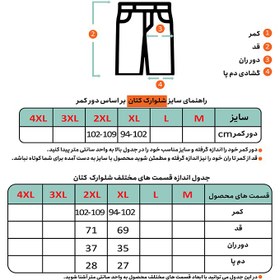 تصویر شلوارک کتان چهارخونه مردانه کرم - ملودی 