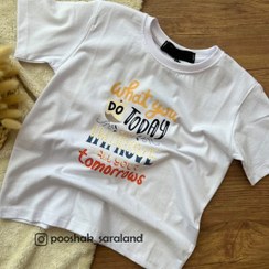 تصویر تیشرت بچگانه طرح نوشته 3 تا 7 سال 