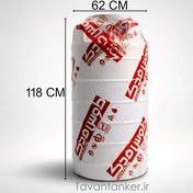 تصویر مخزن 300 لیتر عمودی بلند 3 لایه برند طوس فدک 