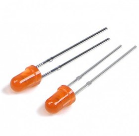تصویر LED نارنجی 3mm بسته 10 تایی 