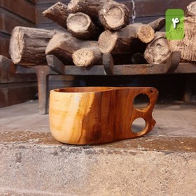 تصویر ۱ عدد لیوان چوبی کوکسا کد ۱۰۴ 