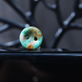 تصویر دکمه سنگی آمازونیت طبیعی گرد 1.71گرم 