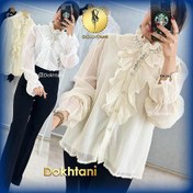 تصویر آموزش رسم الگو شومیز پرنسسی یقه حلزونی 