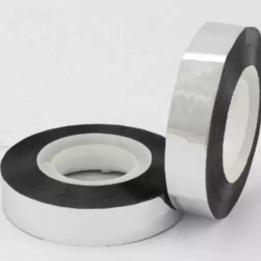 خرید و قیمت نوارPVC (تسمه) پشت چسبدار عرض 1.5cm نقره ای رول 20متری (پس ...