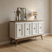 تصویر آینه و کنسول کد 82 چوبی روکش ملچ AAJ-TAG : IW