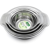 تصویر سرویس آبکش و لگن گرد یونیک دسته دار (5 پارچه) unique-5-round-dishcloth-set