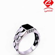 تصویر انگشتر نقره مردانه کد 087 