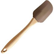 تصویر لیسک سیلیکونی دسته چوبی 