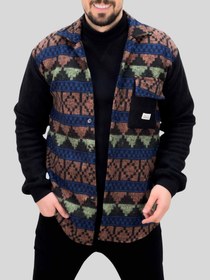 تصویر پیراهن پشمی 031213 آجری 