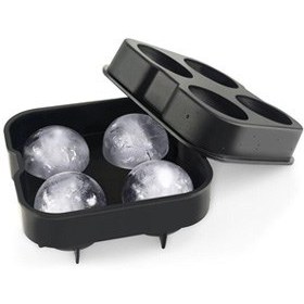 تصویر قالب یخ کروی سیلیکونی ۴ عددی 