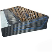 تصویر کنار پنل طرح کربن مشکی دور رنگی - کنار پنل pa4x دور قرمز 