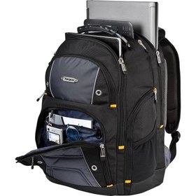 تصویر کوله پشتی مشکی خاکستری تارگوس مدل TSB238EU Targus black and gray backpack model TSB238EU