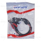 تصویر کابل باتری (مثبت و منفی) و 2پین نری به مادگی 16پین REFACO OBDII 16PIN FEMALE TO 2PIN MALE AND 2CLIP CABLE DEBUG دیاگ RFOBFB-15CM-BA-2 