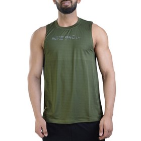 تصویر رکابی ورزشی مردانه نایک مدل Pro-Mub-112 یشمی 