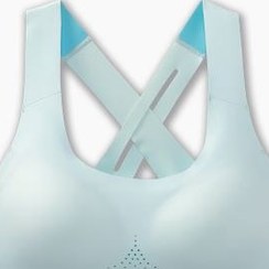 تصویر نیم تنه ورزشی زنانه بروکس مدل Dare Crossback 2.0 رنگ آبی یخی 