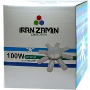 تصویر لامپ ال ای دی مهتابی ایران زمین مدل لوتوس پایه E27 - 100 وات 
