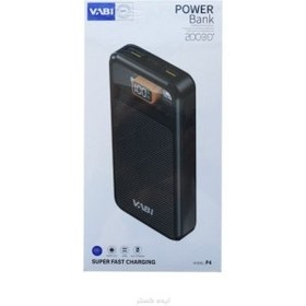 تصویر پاوربانک وابی مدل P4 ظرفیت 20000 میلی آمپر ساعت VABi P4 20000 mAh Powerbank