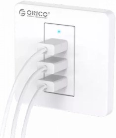 تصویر شارژر دیواری 3 پورت USB اوریکو مدل ECA-3U 