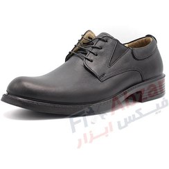 تصویر کفش تمام چرم مردانه مجلسی فرزین بند دار کد 7603 ا Farzin men's leather Official shoes Farzin men's leather Official shoes