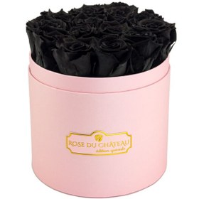 تصویر Black Eternal Roses in a Pink Box | کد: ZNB-1IZV 