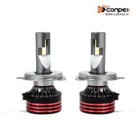 تصویر هدلایت کانپکس مدل M8 PRO 120000 پایه H4 دوکنتاکت Conpex headlight M8 PRO 120000 H4 base two-contact