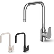 تصویر شیر ظرفشویی شودر مدل آلپ رنگ کروم 