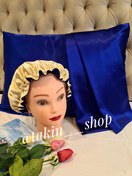 تصویر روبالشی ساتن ابریشم ساده رنگبندی کامل 