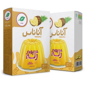 تصویر پودر ژله آناناس جمع - 100 گرم بسته 2 عددی 