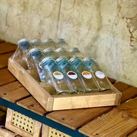 تصویر استند چوبی نظم دهنده جا ادویه مکارتی McCarthy spice organizer wooden stand