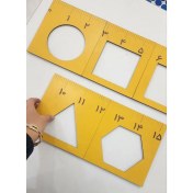 تصویر خط کش شابلون دار 