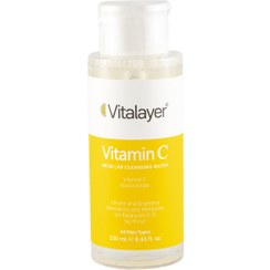 تصویر میسلار واتر ویتالیر حاوی ویتامین C حجم ۲۵۰ میلی لیتر مناسب انواع پوست 