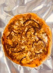 تصویر پیتزا گوشت و قارچ (یک نفره) 