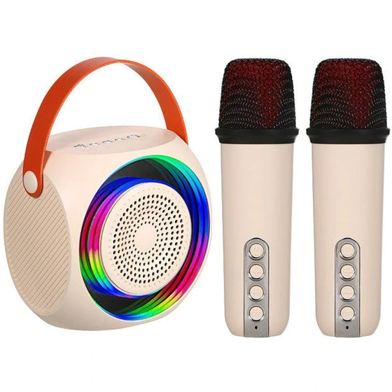 خرید و قیمت Mini Portable Microphone & Sound Box Set Home KTV BT ...
