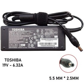 تصویر شارژر اورجینال لپ تاپ توشیبا Toshiba 19V 6.32A Toshiba 19V 6.32A Original Adapter