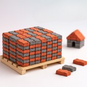 تصویر سنگ فرش موجی مینیاتوری طوسی 