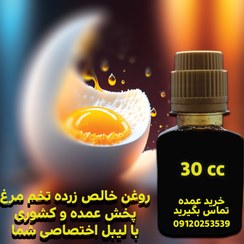 تصویر روغن اصل زرده تخم مرغ - 30 سی سی - بو و رنگ طبیعی - سابقه 10 سال - محصول صادراتی 