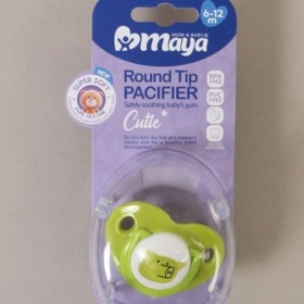 تصویر پستانک نوک گرد کیوتی 6 تا 12 ماه مایا Maya Cutie Round tip Pacifier 6 12 m