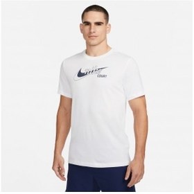 تصویر تیشرت ورزشی مردانه سفید برند nike GZG-DD8376-100 M Nkct Df Tee Swoosh Tennis